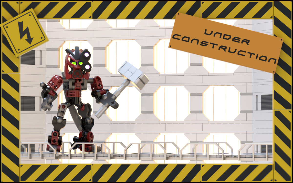 Rendering of a Lego Build